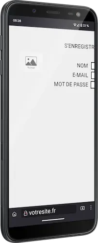Site web de mauvaise qualité sur mobile