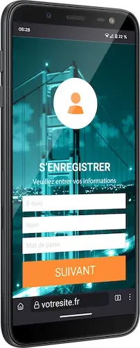Site web de bonne qualité sur mobile