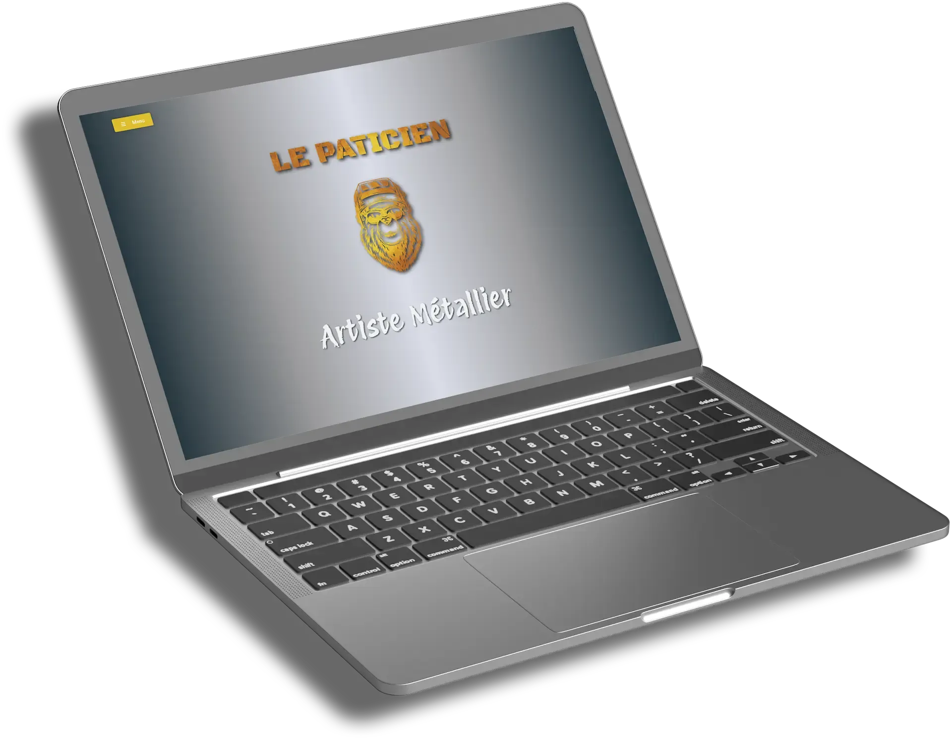 Ordinateur portable avec site web professionnel